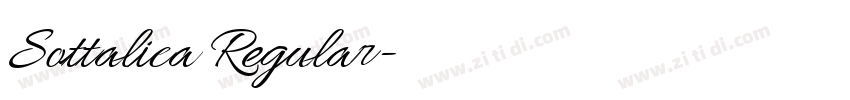 Sottalica Regular字体转换 Sottalica Regular字体转换